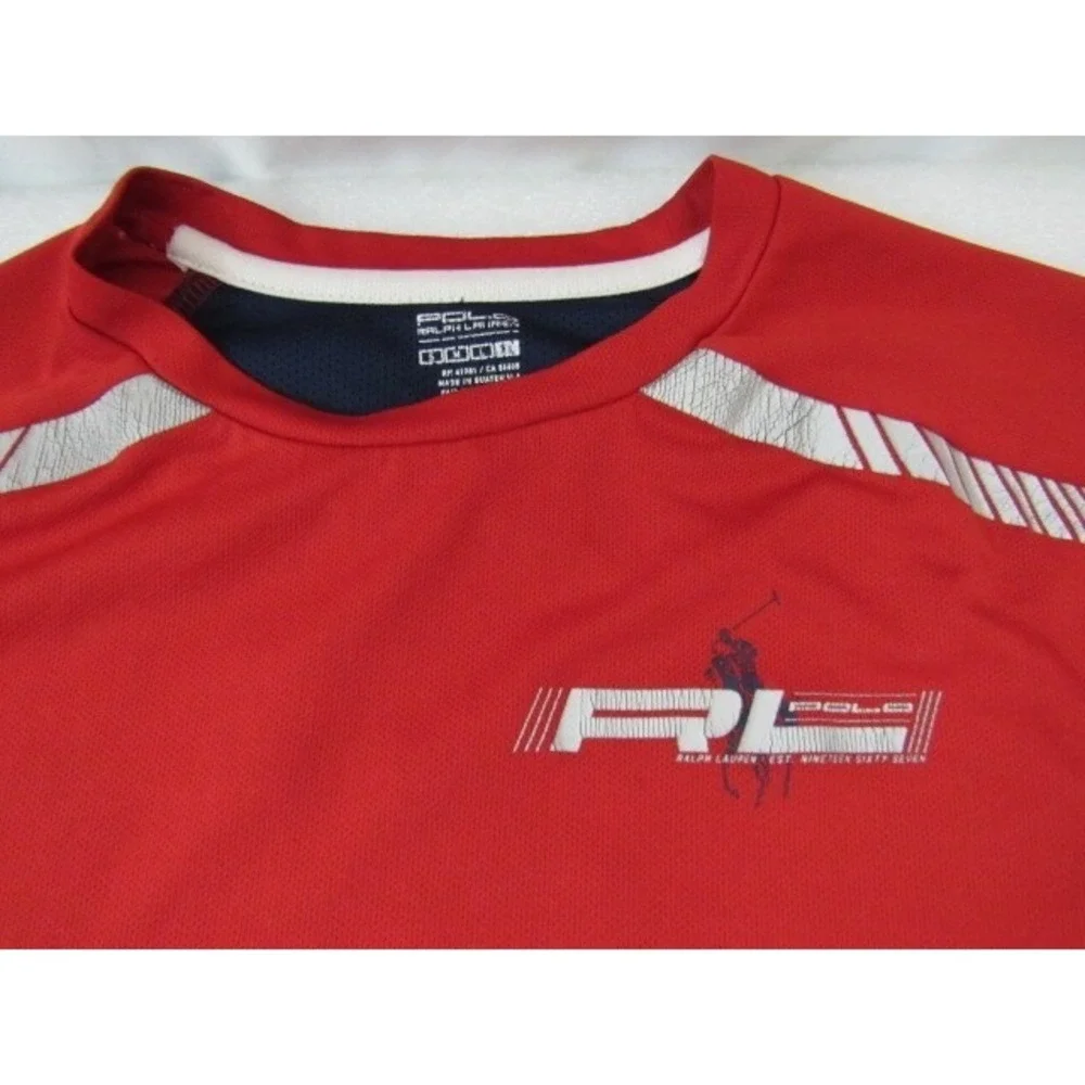 Polo‎ Ralph Lauren Red Graphic Short Sleeve T-Shirt Men's M